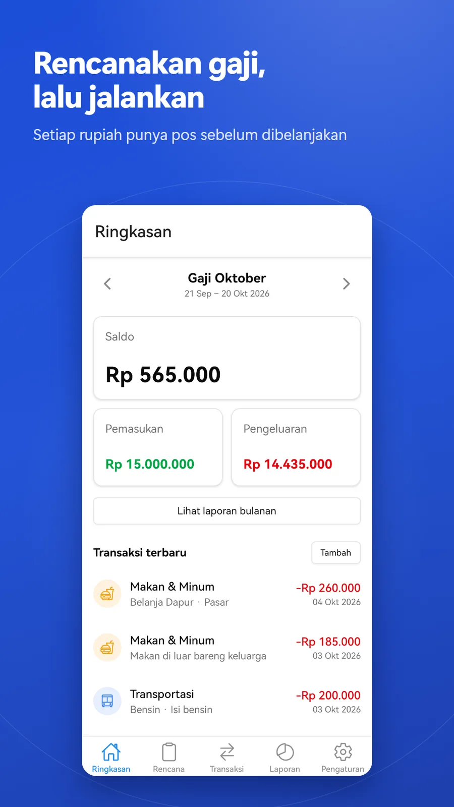 Budgetku screenshot 1